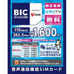 ビックカメラ、オリジナルSIM「BIC モバイル ONE」10日発売