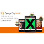 Google Play Music、ファミリープラン開始 - Apple Musicと同じ14.99ドル