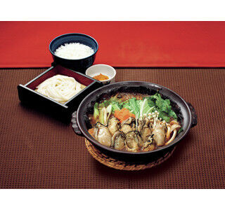 味の民芸、「広島県産 牡蠣フェア」開催 - 土手鍋うどんやカキフライが登場