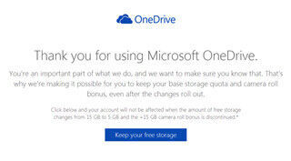 MS、「ストレージを返せ」の声に応えOneDriveの無料容量を15GBで維持可能に