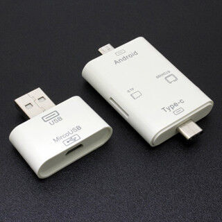 上海問屋、USB Type-C対応のSD/microSDカードスロット付きカードリーダ