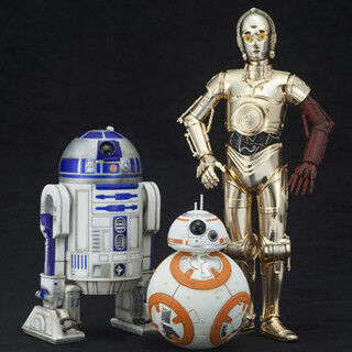 「スター・ウォーズ/フォースの覚醒」からR2-D2、C-3PO、BB-8がARTFX+で登場