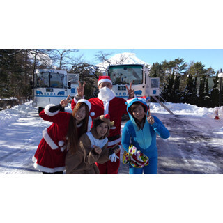 山中湖の水陸両用バスが「クリぼっち号」特別運行--車内でクイズやビンゴを