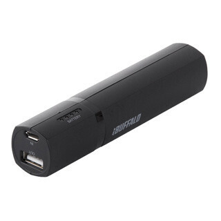 バッファロー、2A出力対応で容量2,600mAhのコンパクトなモバイルバッテリー