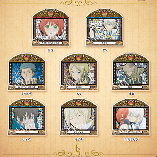 『赤髪の白雪姫』よりキャラクターの表情を切り取ったクリアブローチコレクション登場