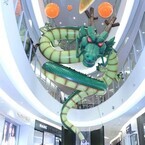 お台場に『ドラゴンボール超』巨大神龍&フリーザロボが降臨、上から見た神龍の姿とは?
