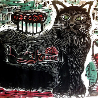 東京都・浅草橋で"下絵なし"で版木を刷り上げる版画家・君島龍輝の個展