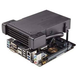 CORSAIR、Mini-ITXマザーに載せるように使う静音水冷CPUクーラー