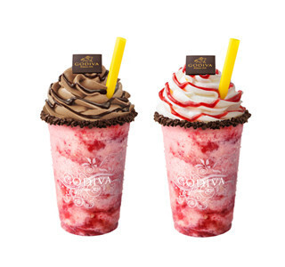 ゴディバ、丸ごとすりつぶした苺入りのショコリキサー2品を発売