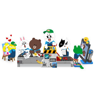 LINE、「クリエイターズ着せかえ」4月開始 - 売上総額の35%が収益に