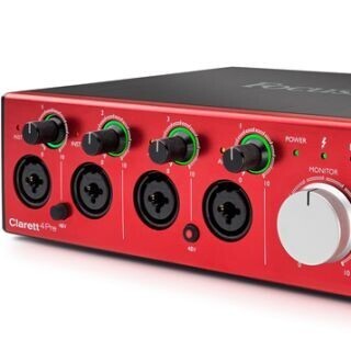 18イン/8アウトのThunderboltオーディオIF「Focusrite Clarett 4Pre」発売