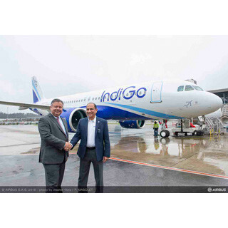 アジア初のエアバスA320neoがインディゴへ - 計530機のA320ファミリー発注