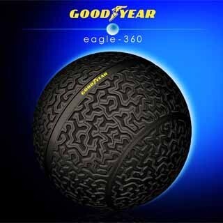 カーエレクトロニクスの進化と未来 (86) ゴムまりのようなタイヤのコンセプトカーをGoodyearが提案