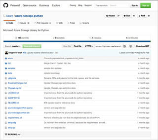Microsoft Azure Storage SDK for Pythonの新バージョンが公開