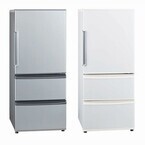 アクア、大きめのオーブンレンジも置けるユニバーサルデザインの冷蔵庫
