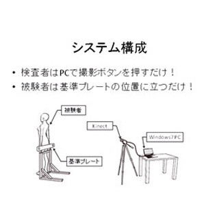 東洋大、Kinectを用いた脊椎側弯症の早期発見システムを開発