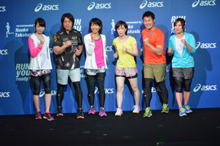 石川佳純や平井理央がランウェイに - アシックスシーズンコンセプト発表会