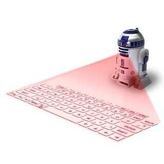 スター・ウォーズ「R2-D2」が映し出す - Bluetoothバーチャルキーボード