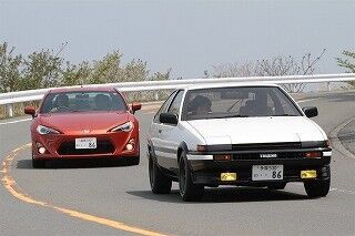トヨタ「86」＆AE86が箱根を走る! 「新旧86レンタカー乗り比べツーリング」