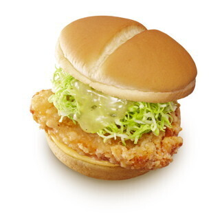 ネギ塩ダレで味付け「ねぎ塩チキンバーガー」 – ロッテリア