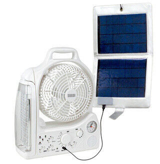 携帯型ソーラーパネル＆多機能充電型扇風機「SUGOI　ECOセット」発売