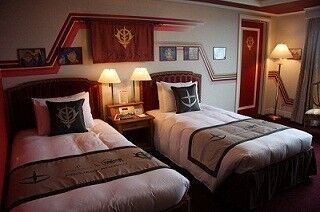 部屋いっぱいに広がるガンダムの世界 - ホテル グランパシフィック