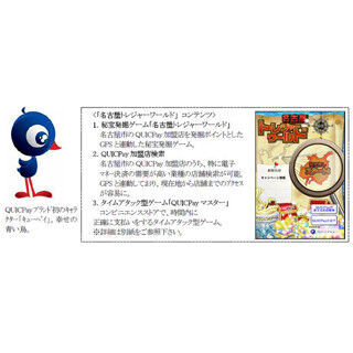 JCB、名古屋で”QUICPay”利用できる店舗検索・ゲーム機能もあるスマホアプリ