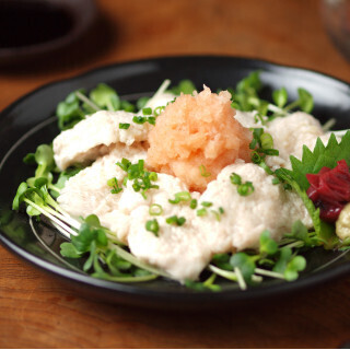 鶏むね肉の激ウマ料理 (5) 鶏むね肉の刺身風がツルッとしていてやみつき!