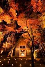 長野県・軽井沢町 「軽井沢高原教会」で晩秋を楽しむ紅葉ライトアップ開催