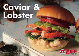 ウェンディーズ、「キャビア＆ロブスターバーガー」コンボを特別価格で販売