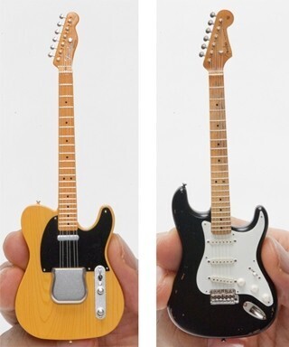 フェンダー公認!　テレキャスターとストラトキャスターのフィギュア登場