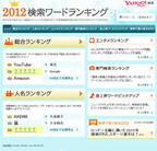 Yahoo!が「2012検索ワードランキング」を発表。あのワードが5年連続1位に