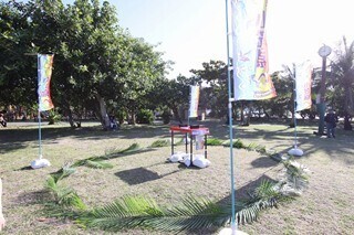 東京都小笠原諸島父島の日本一早い海びらきでアームレスリング大会開催!