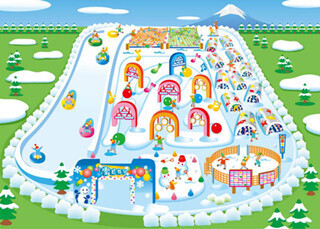 富士急行が雪上イベント「雪上アスレチック」と「スノータウン」開催中!