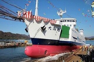 津軽海峡フェリー、北海道と本州を90分で結ぶ新造船「大函丸」就航