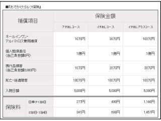 1日単位で契約OK! 「おでかけゴルフ保険」の販売開始--au損保