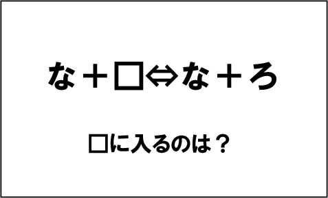 【エンタメCOBS】【クイズ】ナゾダーラボ！　第17話「な＋□⇔な＋ろ…□は？」