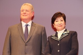 小池都知事、アル･ゴア米元副大統領から「都知事に感謝したい」と意気投合