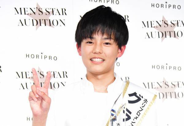 ホリプロ 男性限定オーディション、中学3年生の鍛冶原日向さんがグランプリ