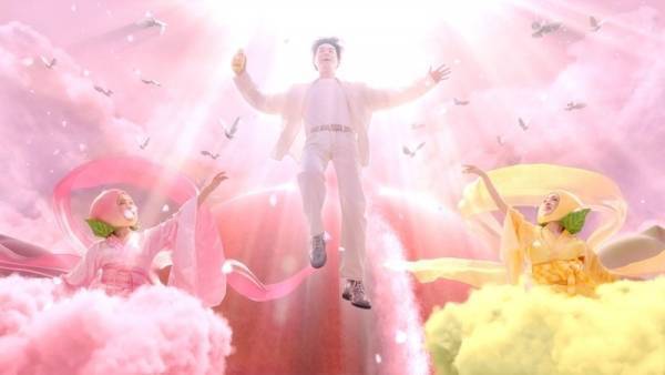 菅田将暉、“桃の天女”と天に昇る!? 最後のファンタCM出演で満面の笑み