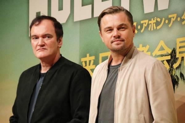 ディカプリオ「俳優としての奇跡に日々感謝」 タランティーノ監督と来日