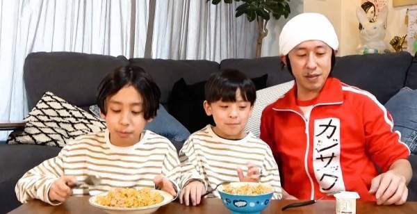 カジサック「ヨメサックに頭が上がらない」長男＆次男と1日ママ体験