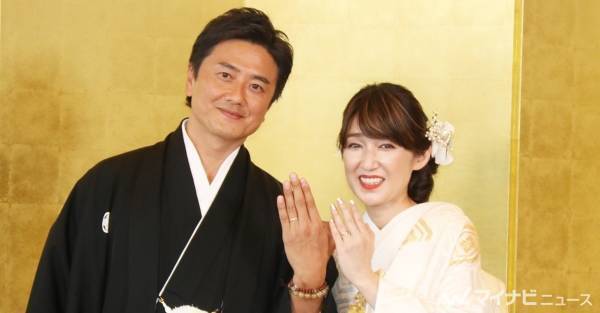 原田龍二＆愛夫妻が結婚式　不倫騒動から2年半「死ぬまで執行猶予」
