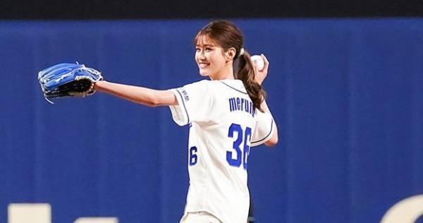 生見愛瑠、地元・愛知で始球式「めったにできない経験」「楽しかった」