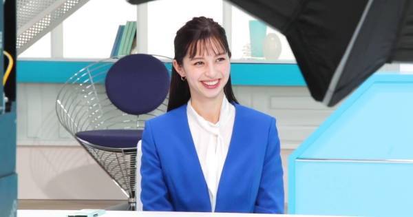 中条あやみ、キャスター役に初挑戦　無邪気な表情を見せるメイキング公開