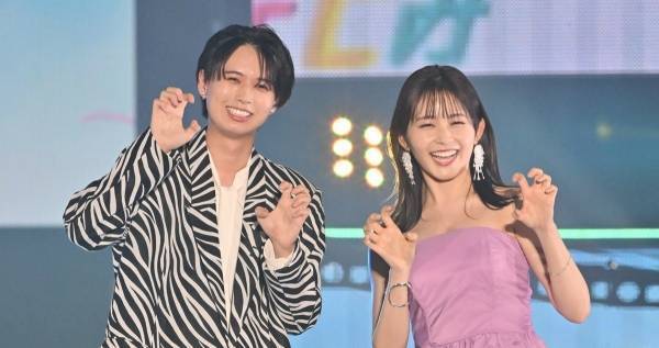 HiHi Jets井上瑞稀、初ランウェイで緊張「どこで止まれば?」 久間田琳加と“ガオーポーズ”