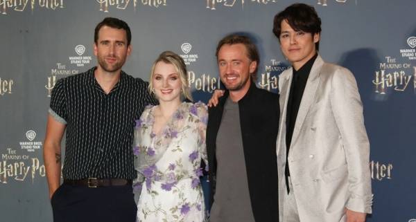 宮野真守、『ハリポタ』マルフォイ俳優らと対面「大きくなったな～」 劇中セリフも披露