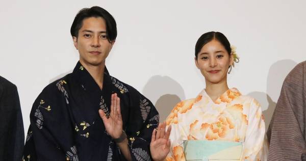 山下智久＆新木優子、浴衣姿で舞台挨拶「うれしい」「忘れられない1日に」