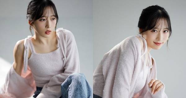 AKB48 小栗有以、ピンクニット&デニムコーデ披露「大人の女性らしさを」