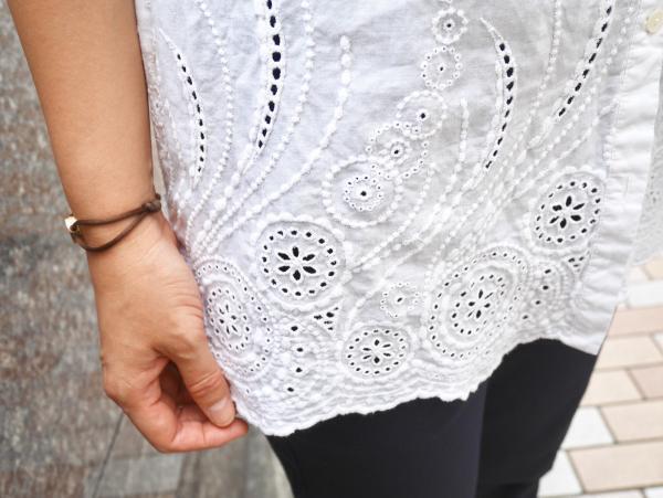 【おしゃれびとスナップ #７】レースが効いた夏の爽やかコーデ